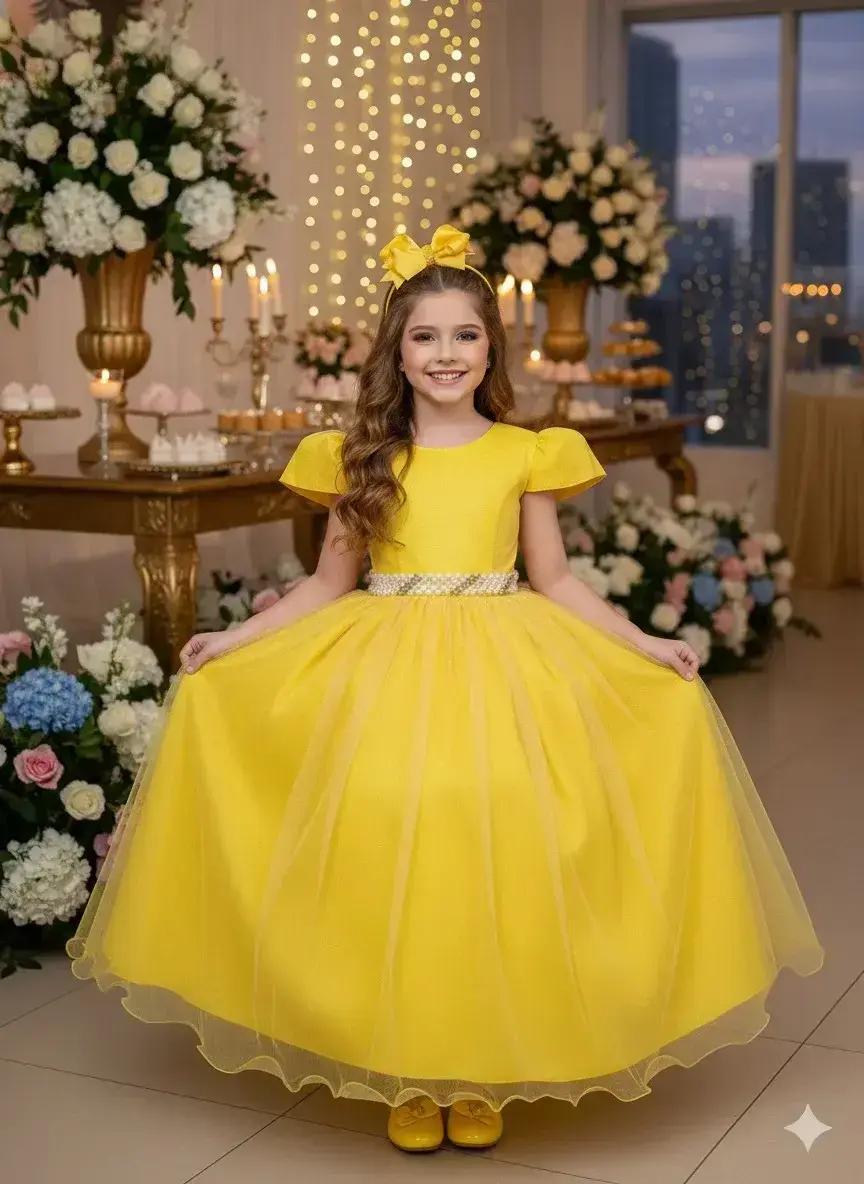 Vestido longo heloisa amarelo, foto 2