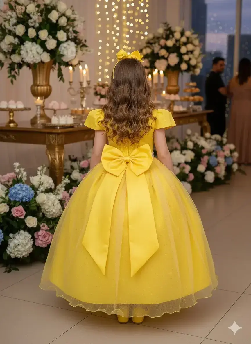 Vestido longo heloisa amarelo, foto 5