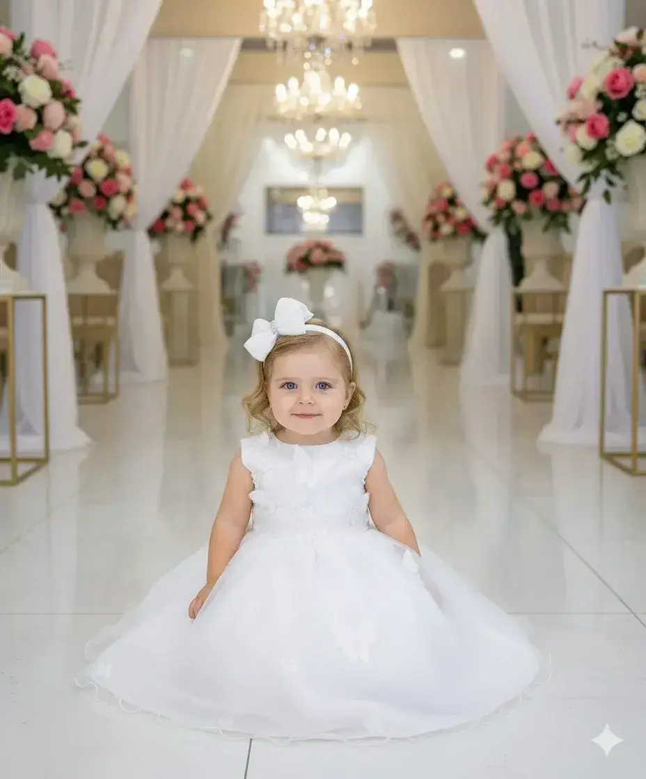 Vestido jardim das borboletas branco viviane, foto 3