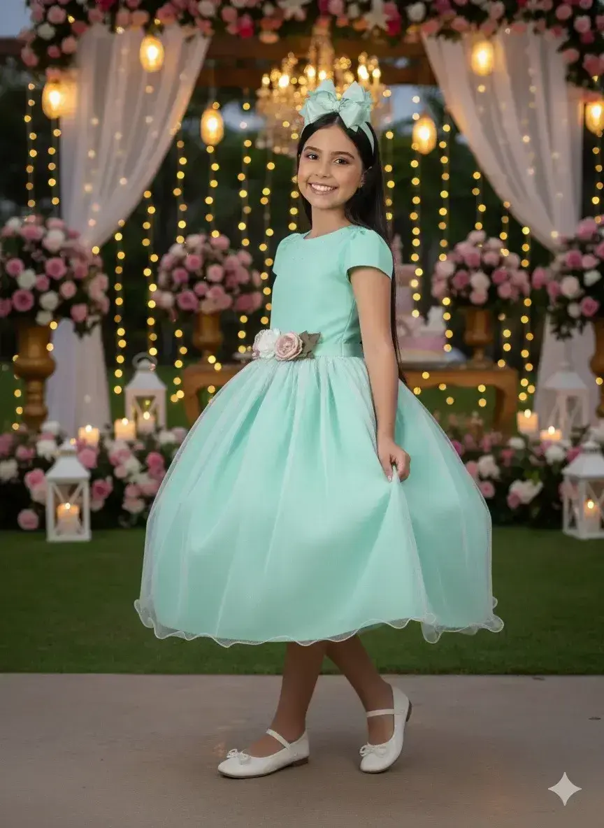 Vestido luiza verde menta, foto 2
