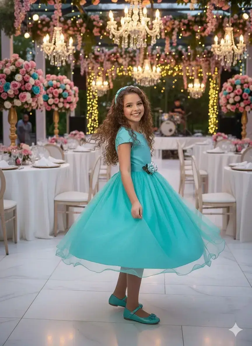 Vestido luiza verde tiffany, foto 4