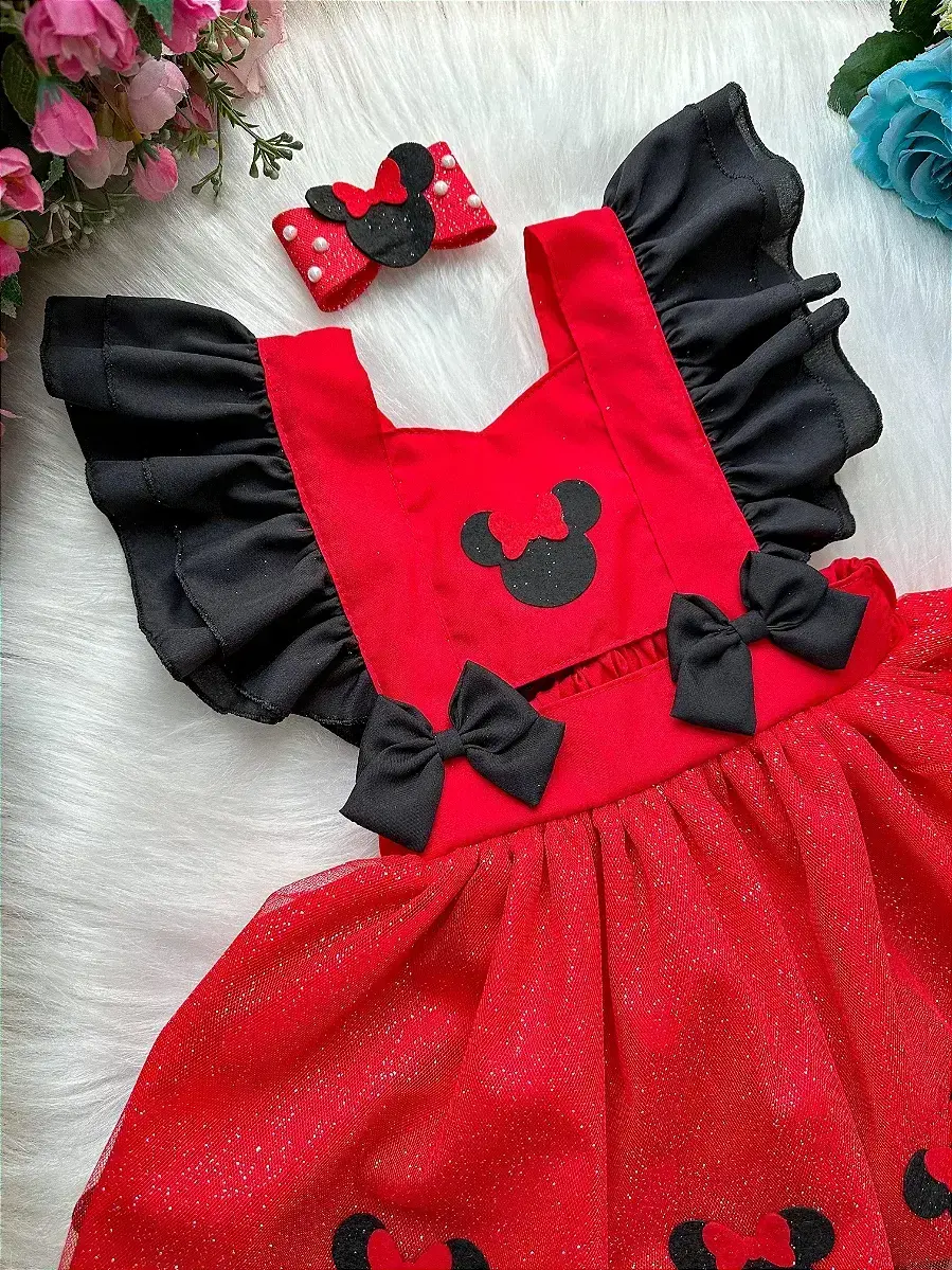 Vestido Minnie vermelho, foto 3