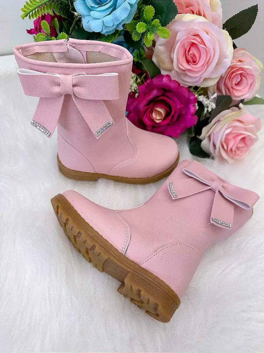 Bota coturno ortobaby lorena rosa