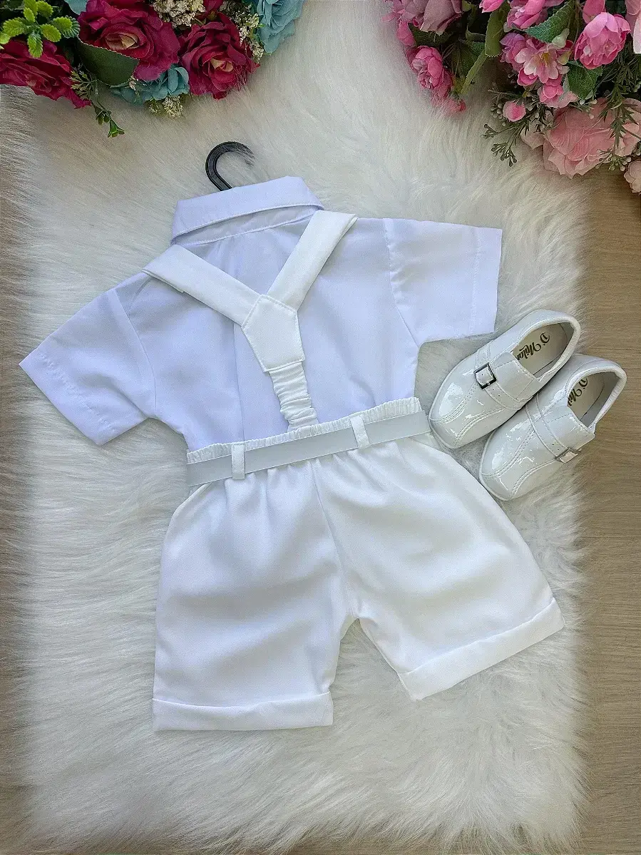 Conjunto social shorts ravi branco, foto 6