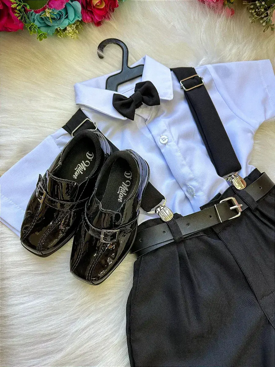 Conjunto social shorts ravi preto, foto 4
