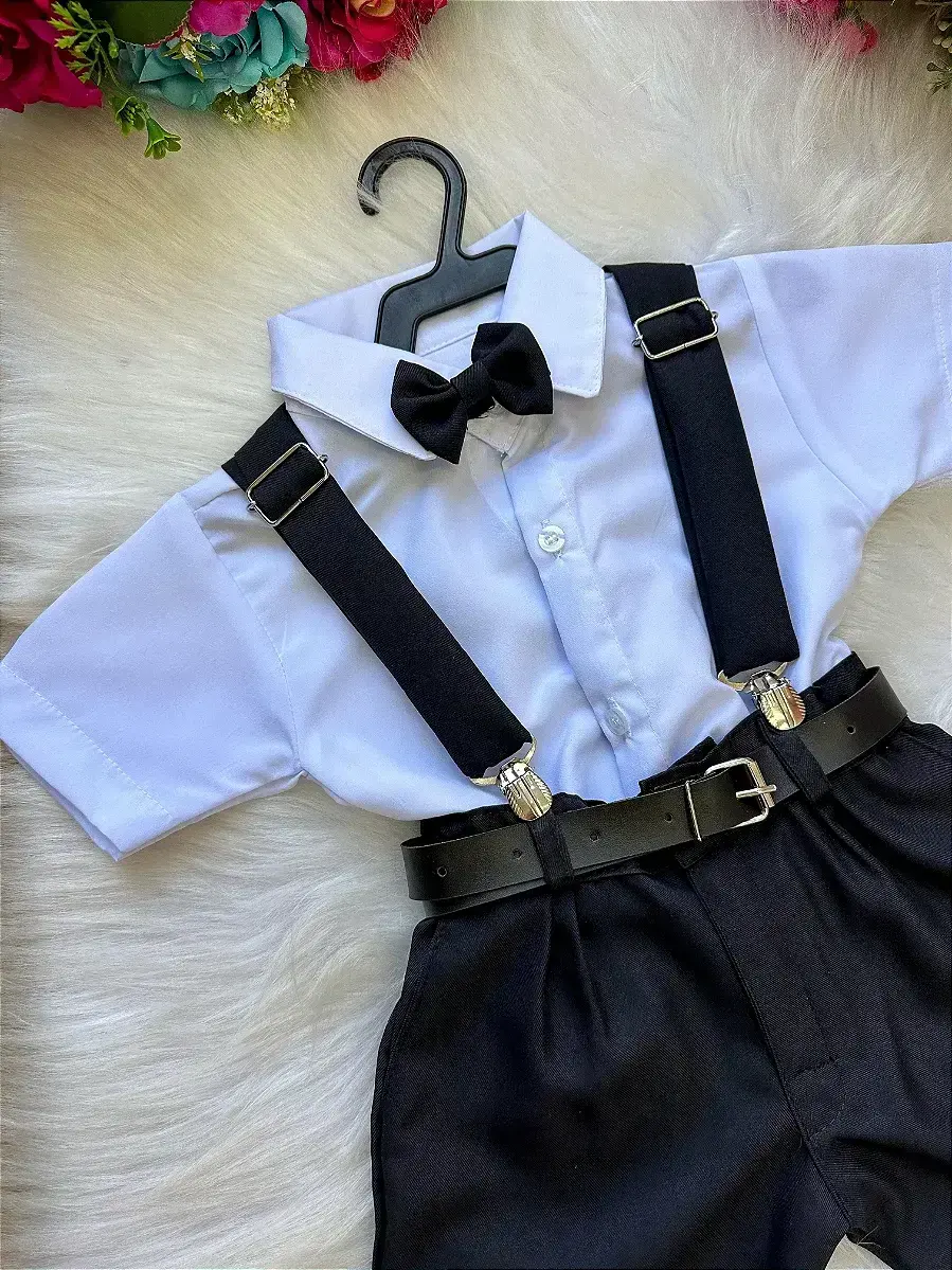 Conjunto social shorts ravi preto, foto 2