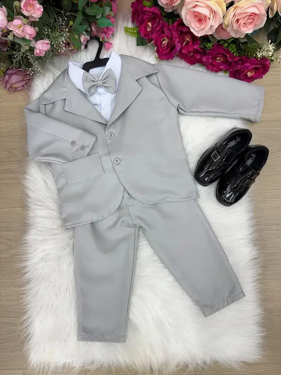 Conjunto social jorge terno cinza claro, foto 3