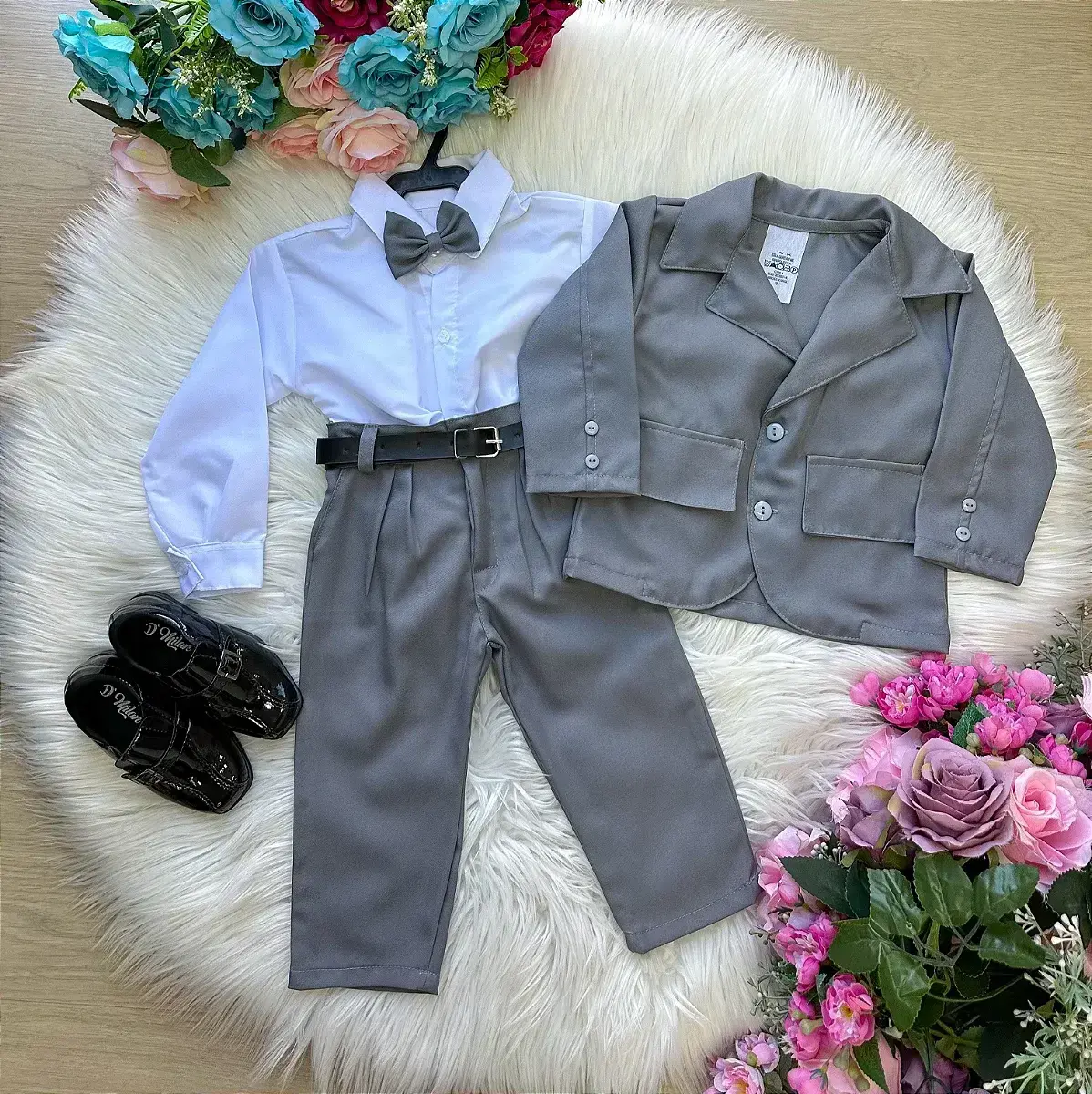 Conjunto social gabriel terno blaizer cinza, foto 3