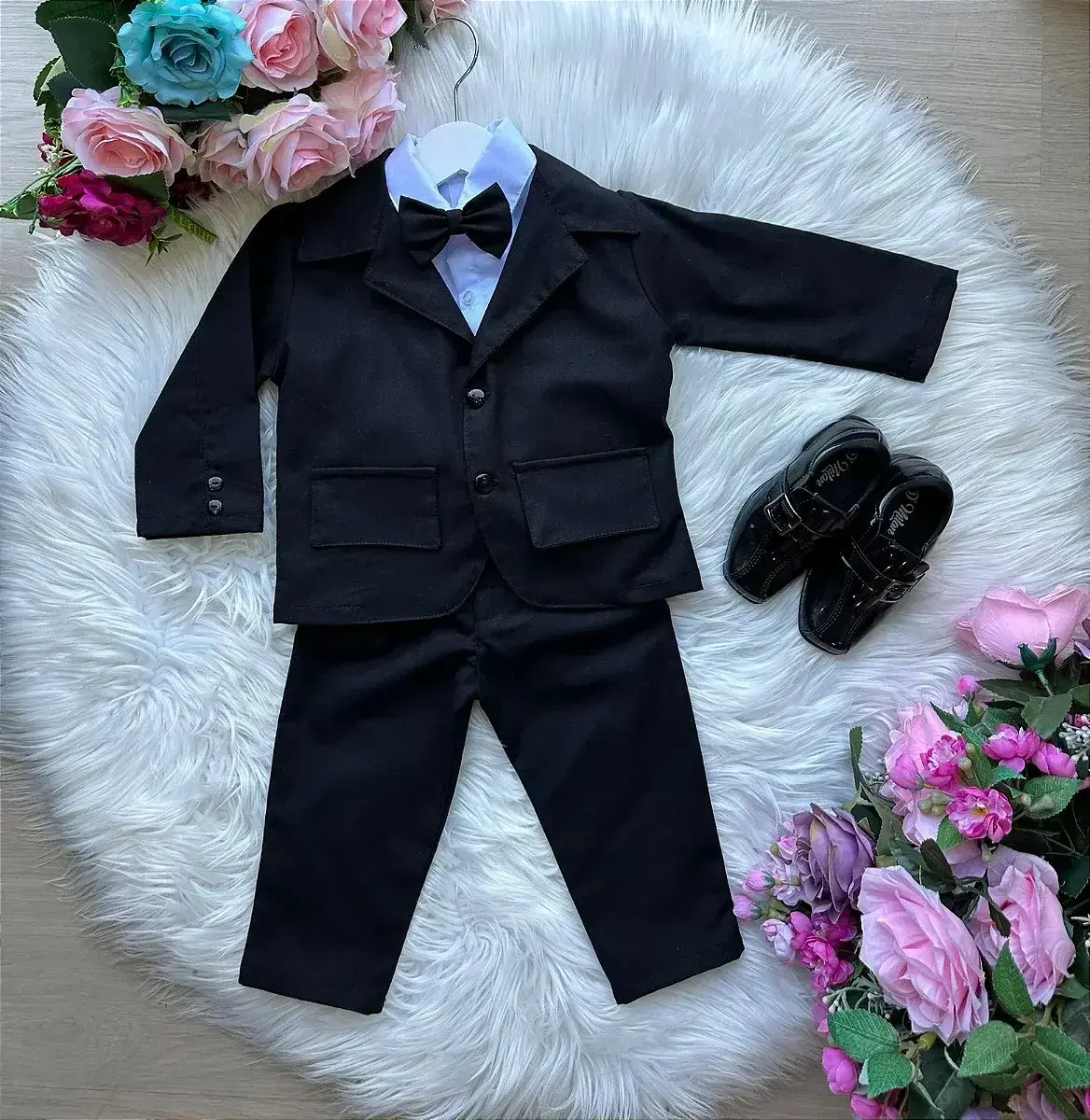 Conjunto social gabriel terno blaizer preto, foto 2