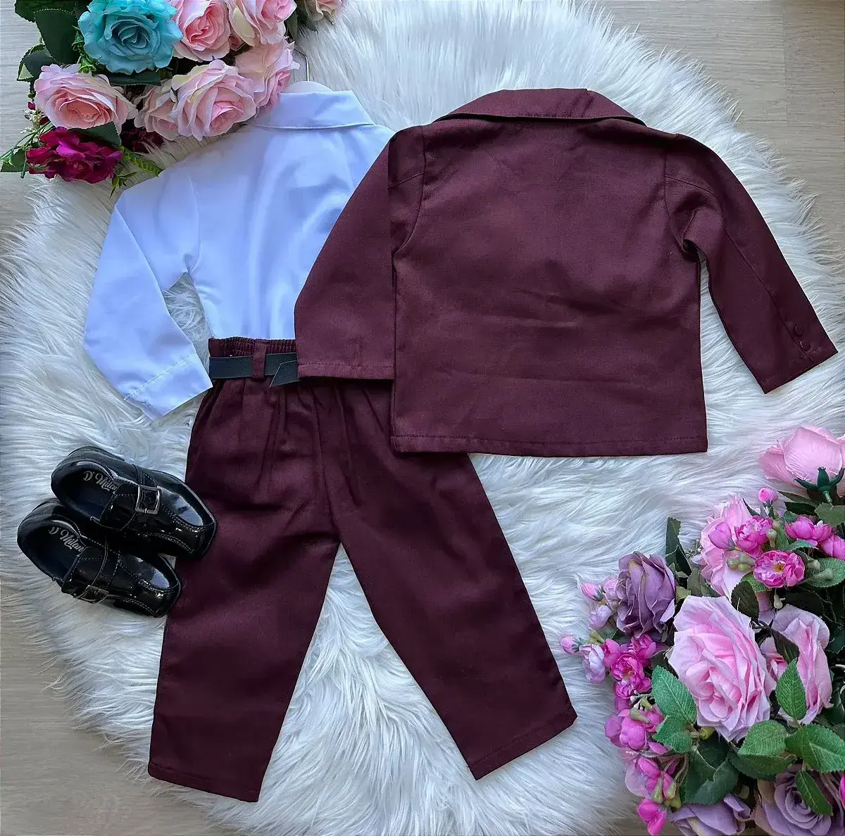 Conjunto social gabriel terno blaizer marsala, foto 5