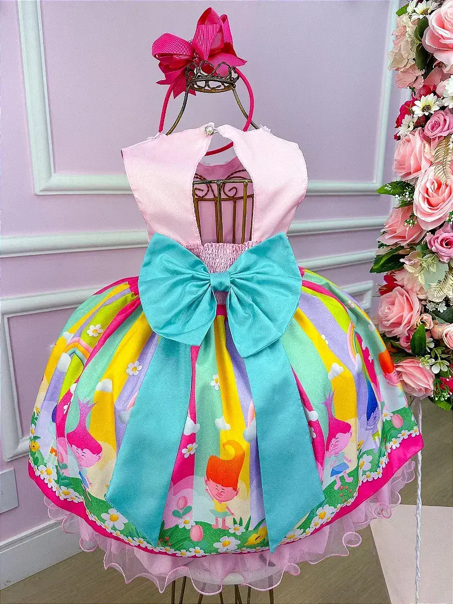 Vestido festa trolls, foto 6