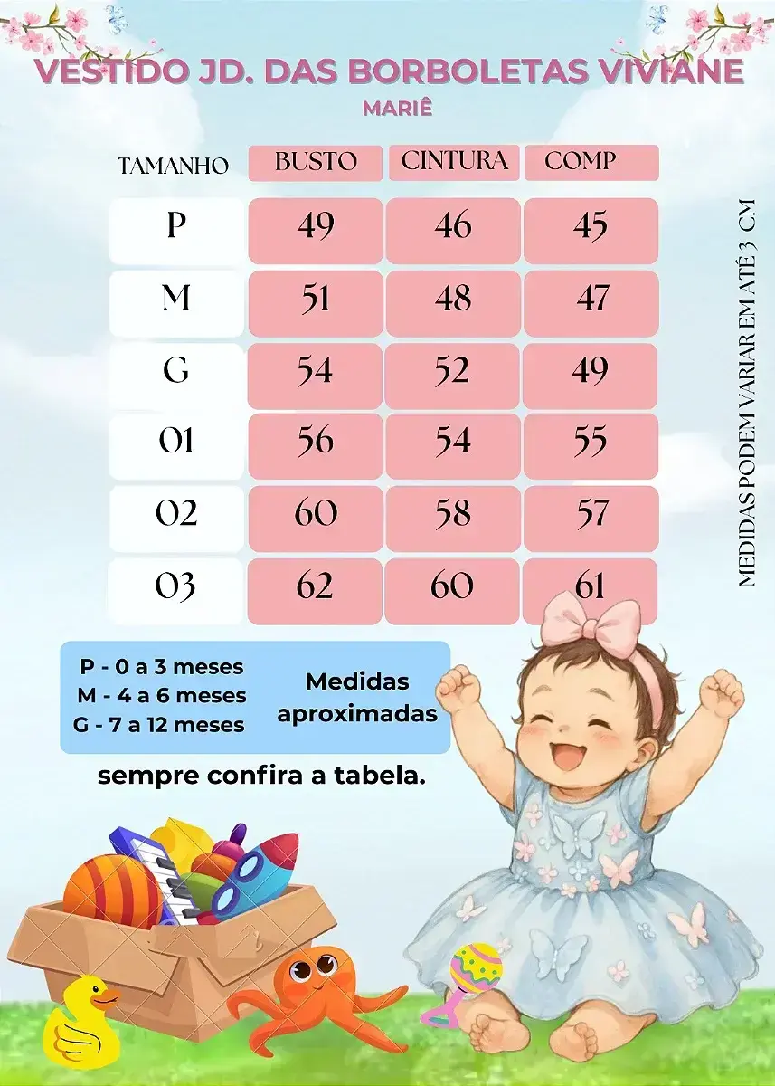 Guia de tamanhos