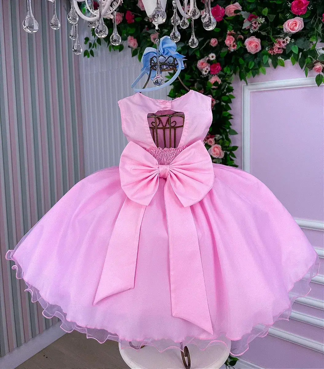 Vestido jardim das borboletas rosa viviane, foto 3