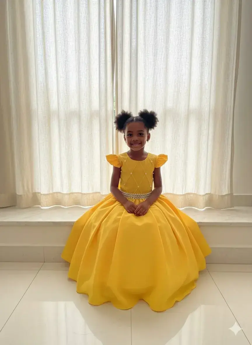 Vestido ariane longo amarelo gema, foto 4
