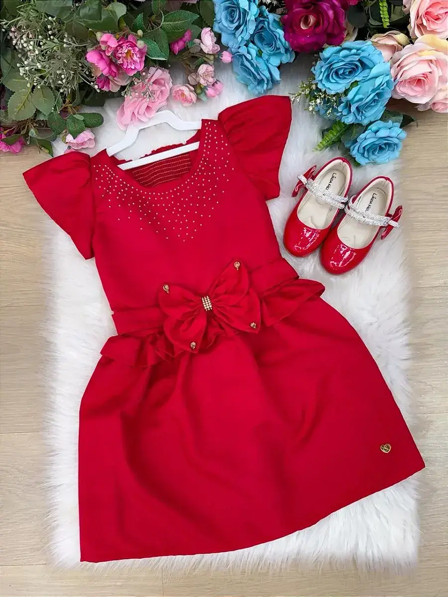 Vestido tayla vermelho