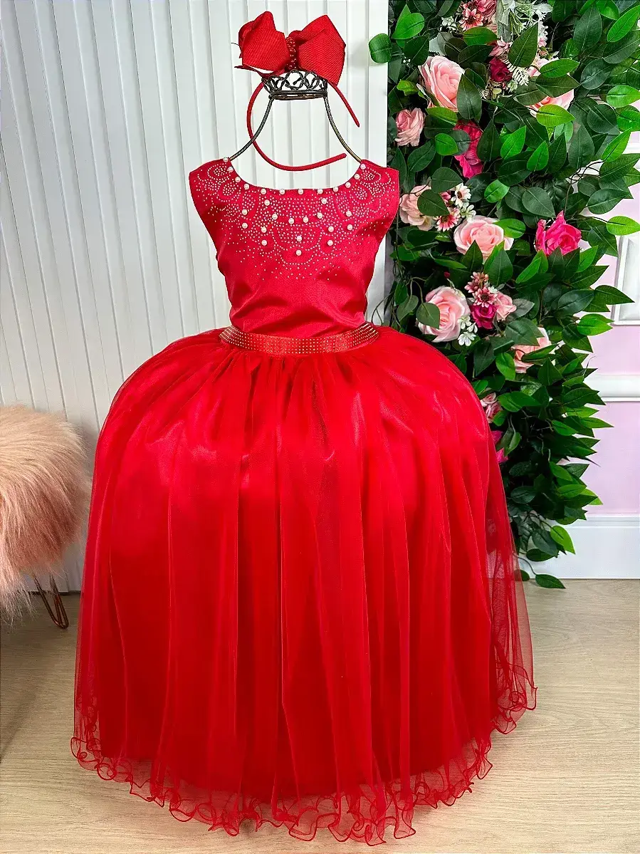 Vestido longo regata vermelho, foto 3