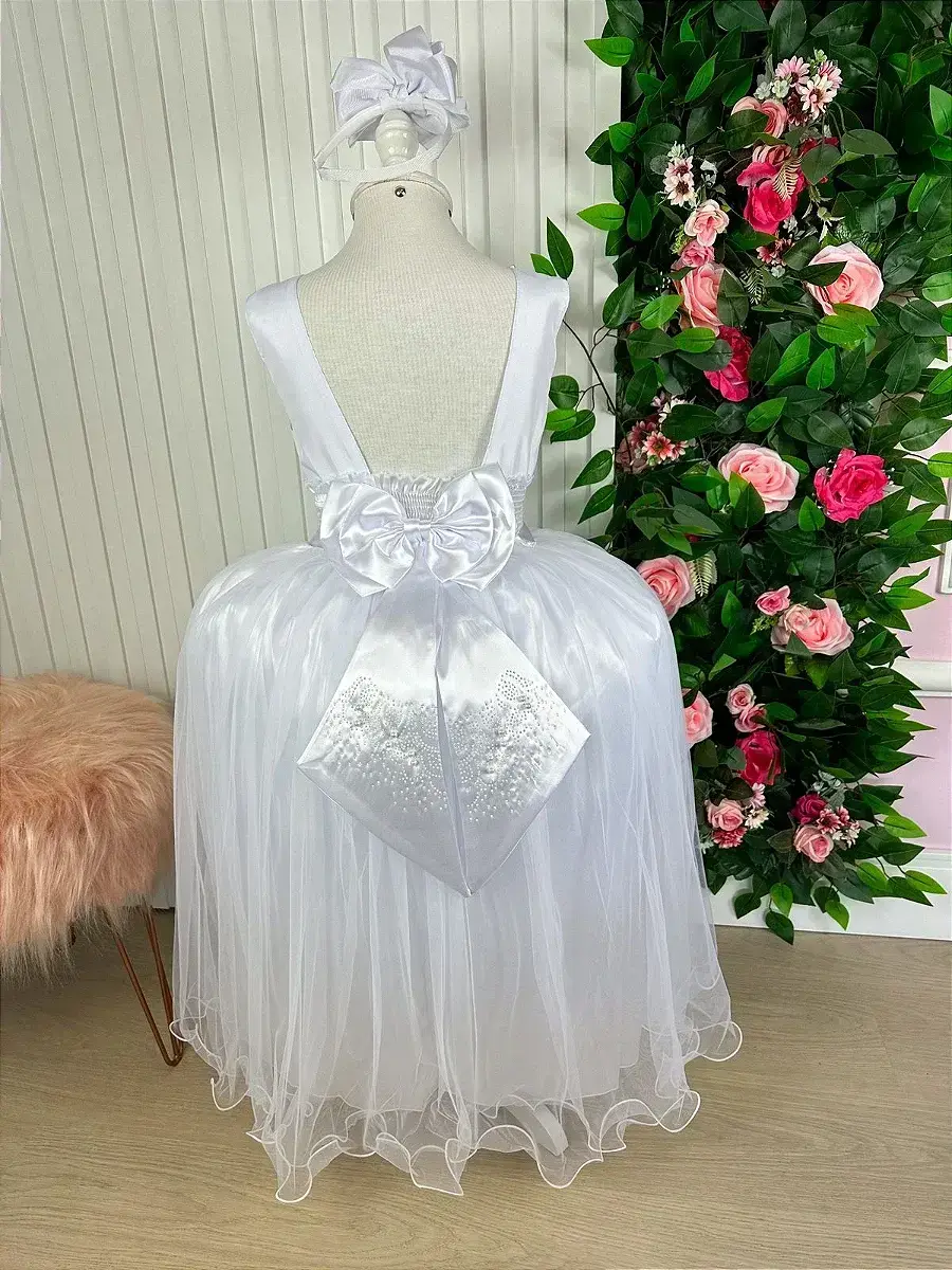Vestido longo regata branco, foto 4