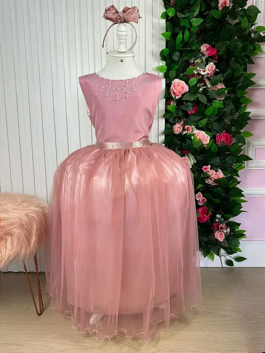 Vestido longo regata rosê, foto 2