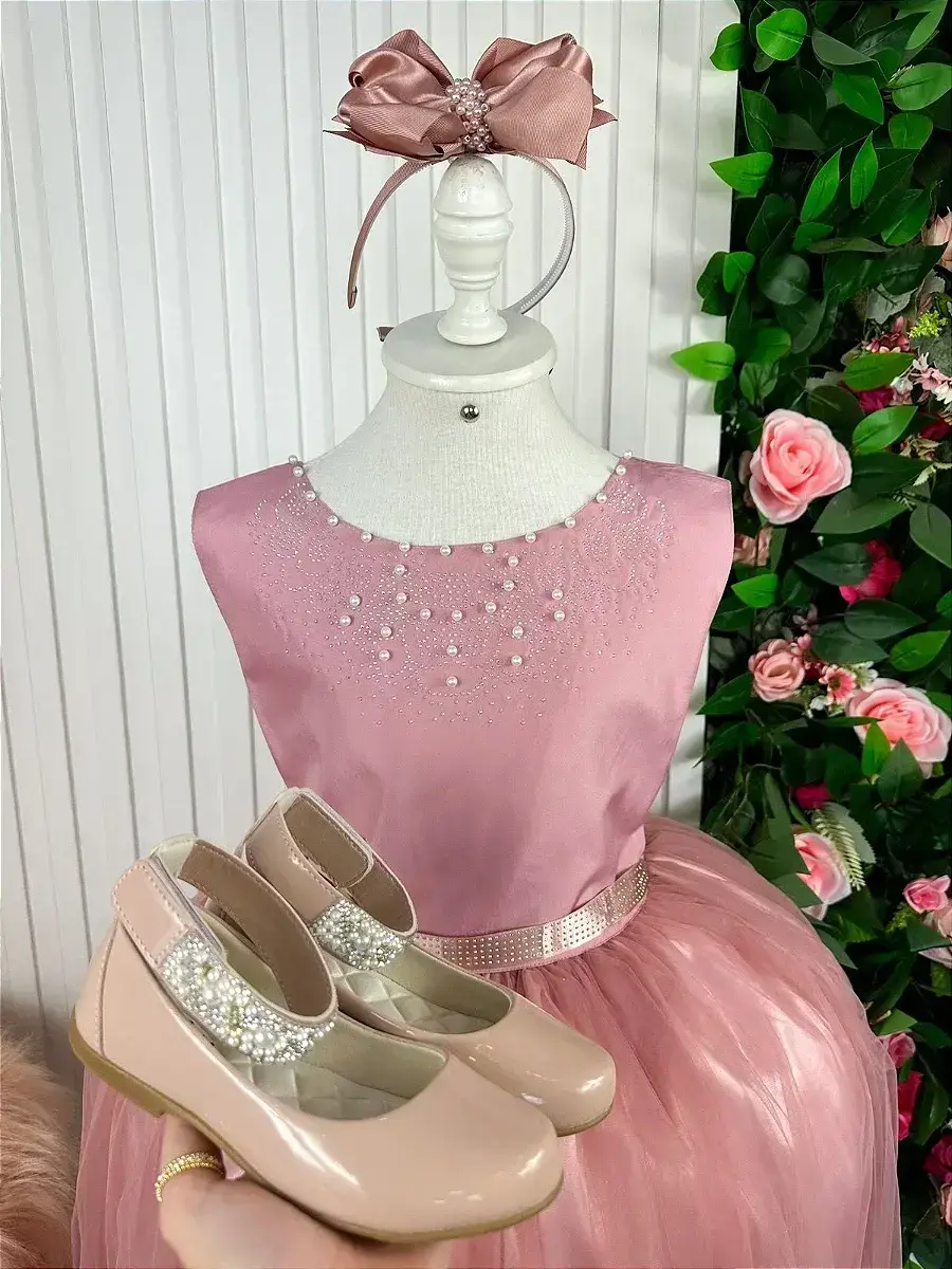 Vestido longo regata rosê, foto 4
