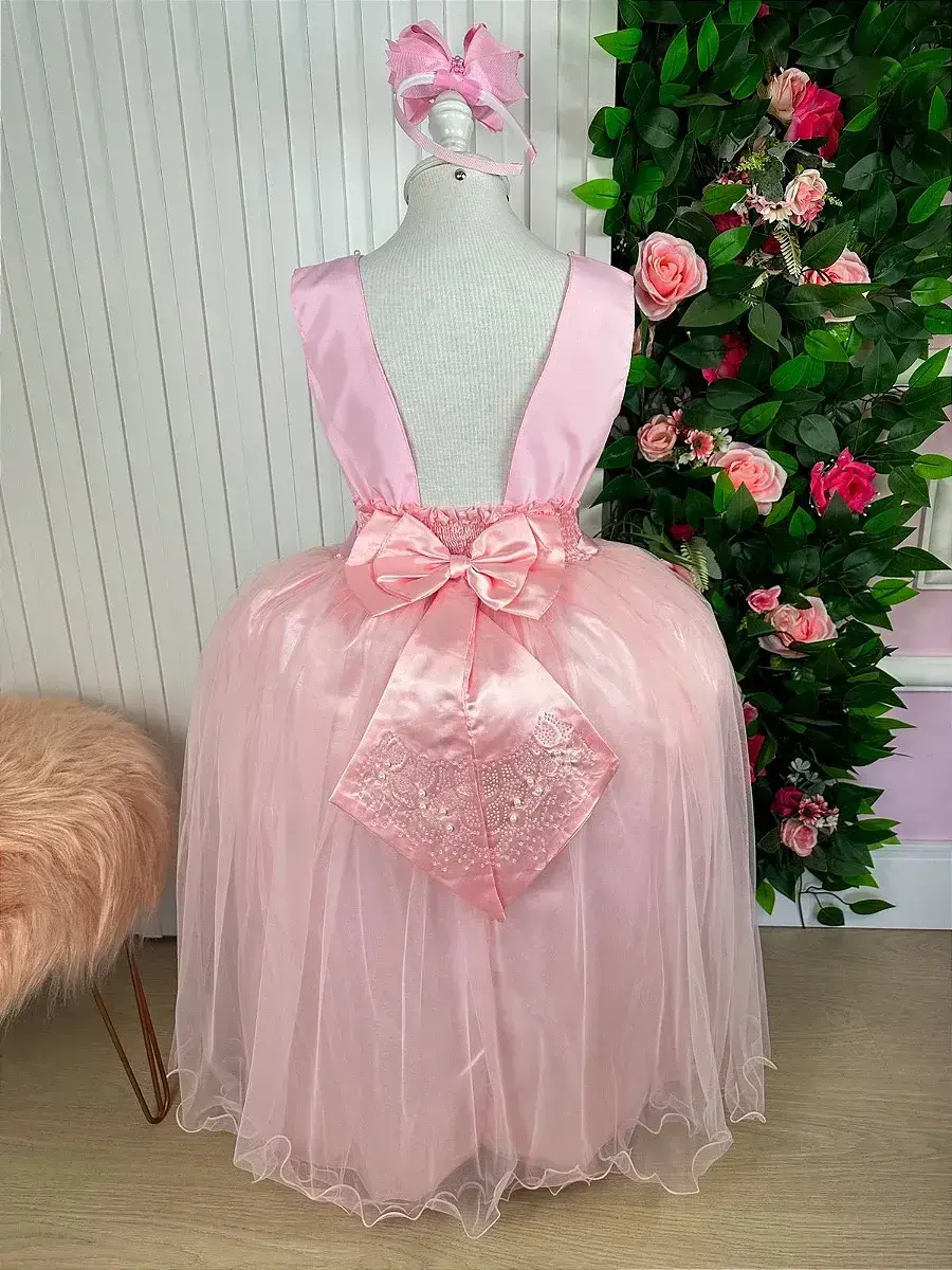 Vestido longo regata rosa, foto 5