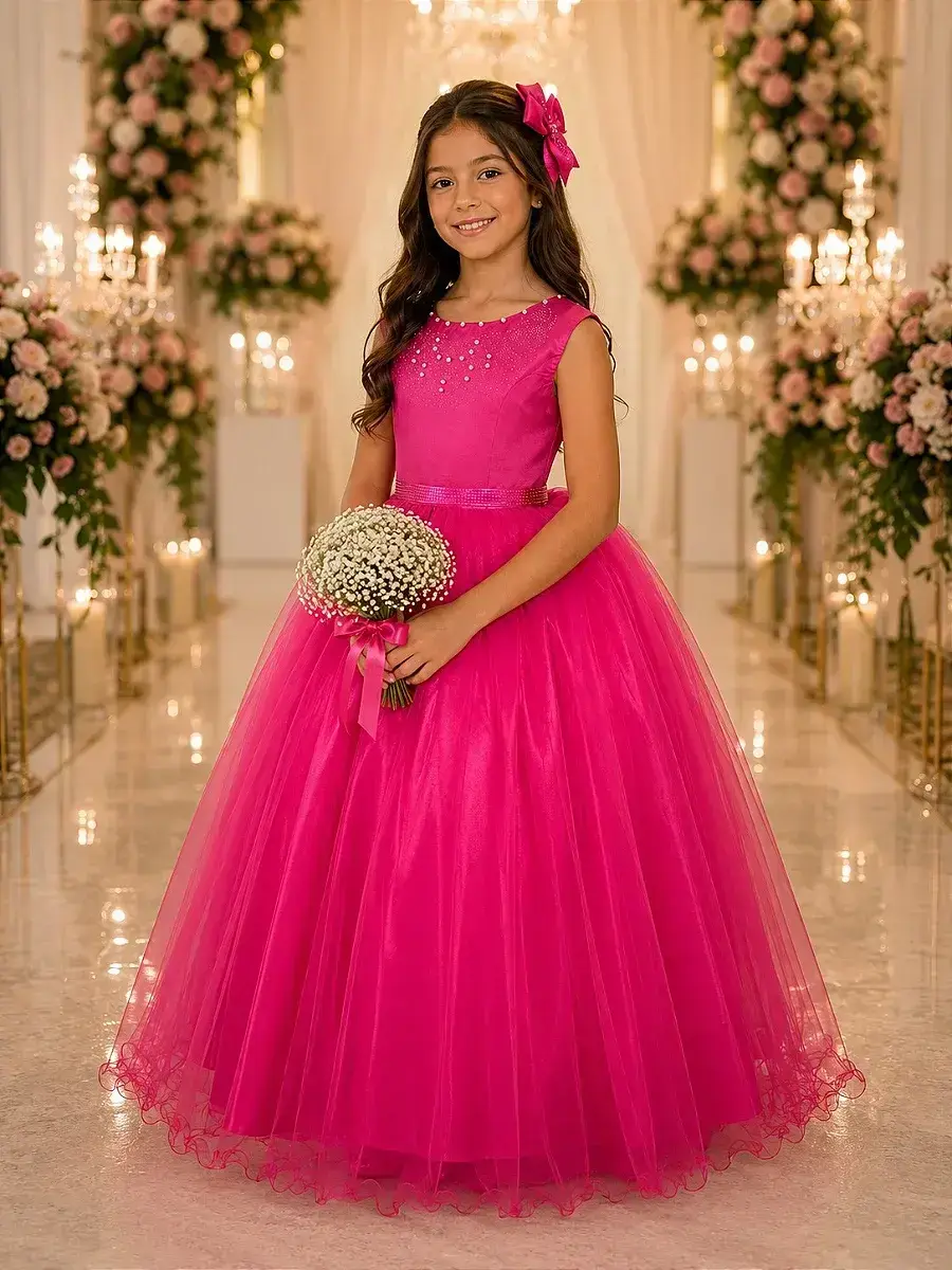 Vestido longo regata pink