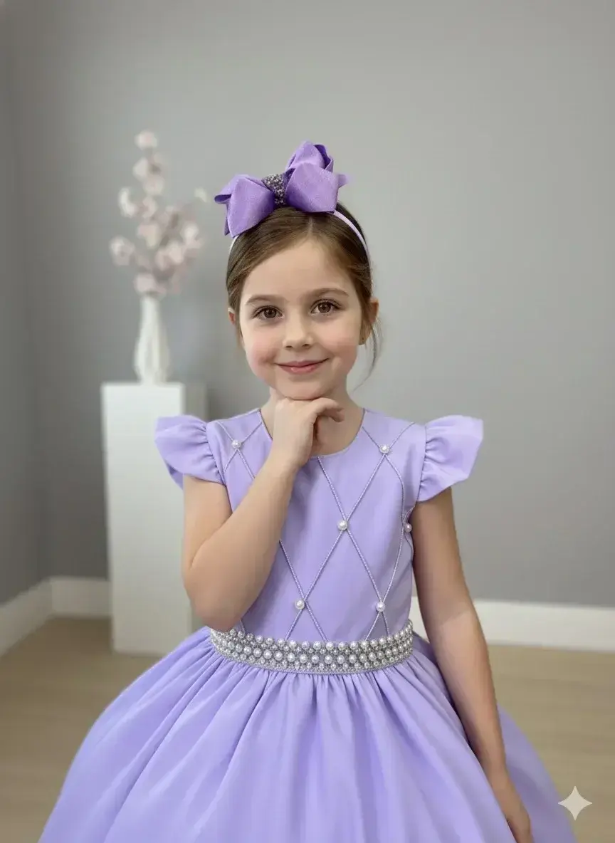 Vestido ariane longo lilás, foto 6