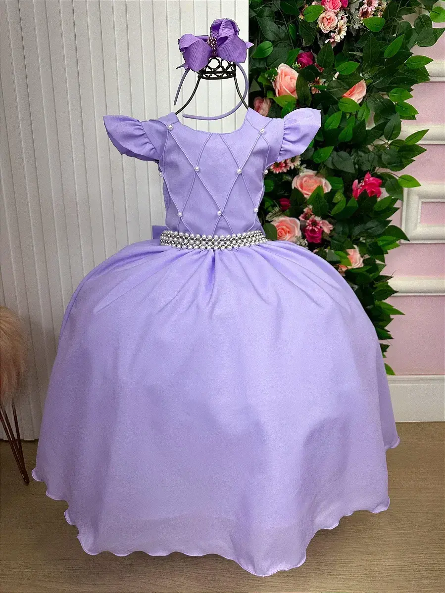 Vestido ariane longo lilás, foto 7