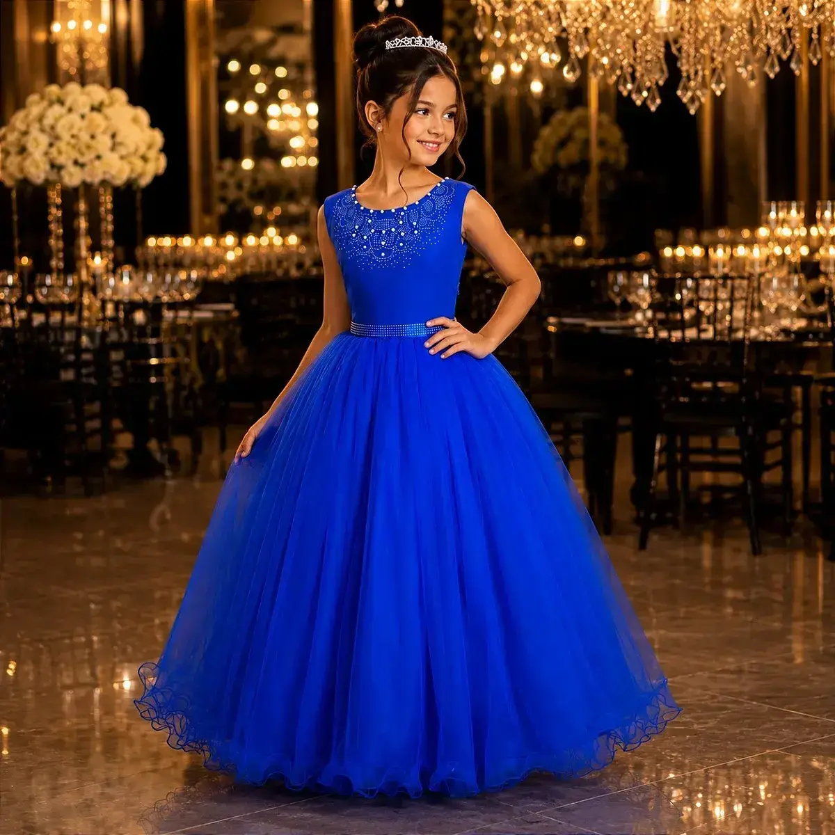 Vestido longo regata azul royal, foto 2