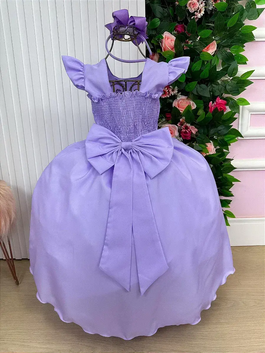 Vestido ariane longo lilás, foto 9