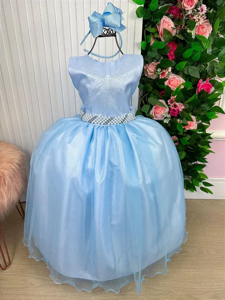 Vestido longo larissa azul, foto 2