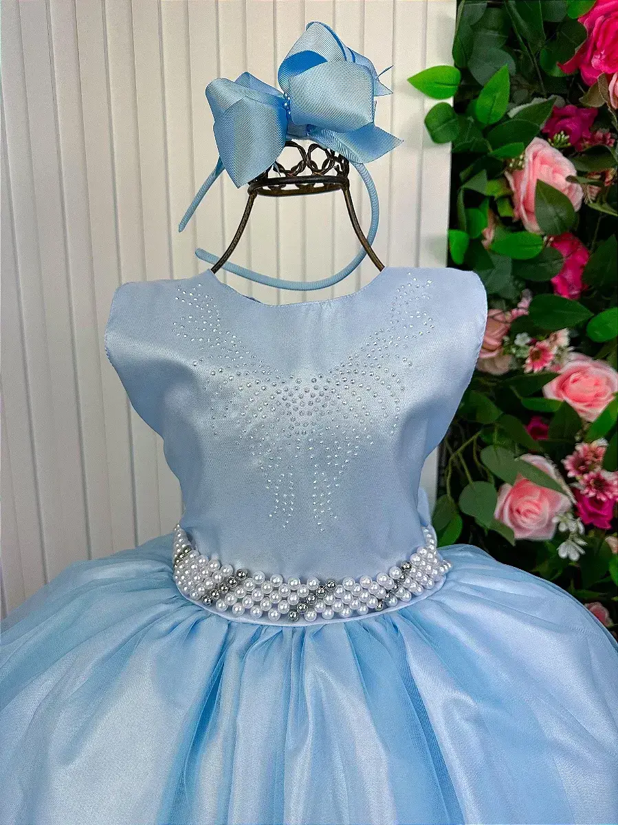Vestido longo larissa azul, foto 3