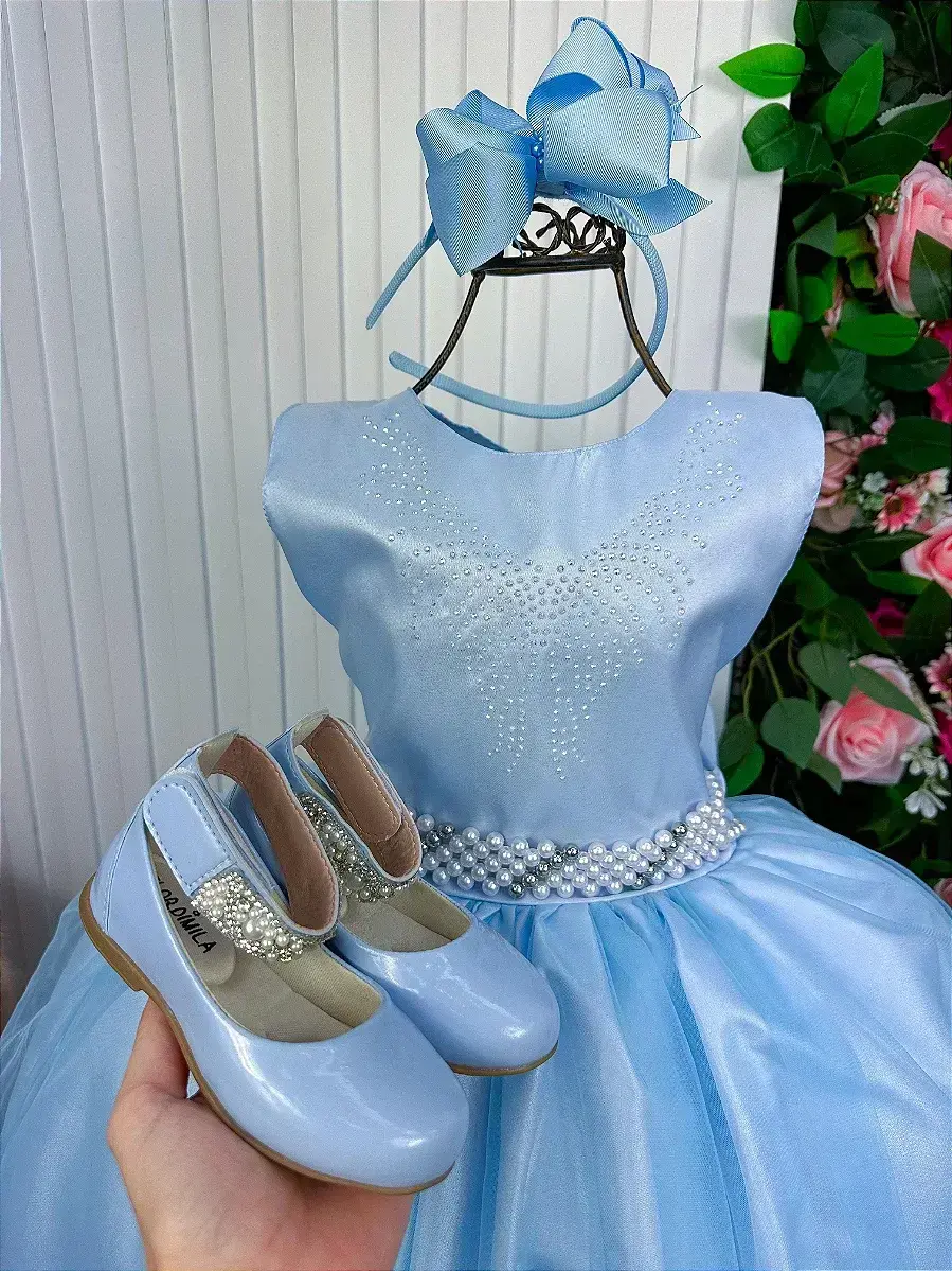 Vestido longo larissa azul, foto 4
