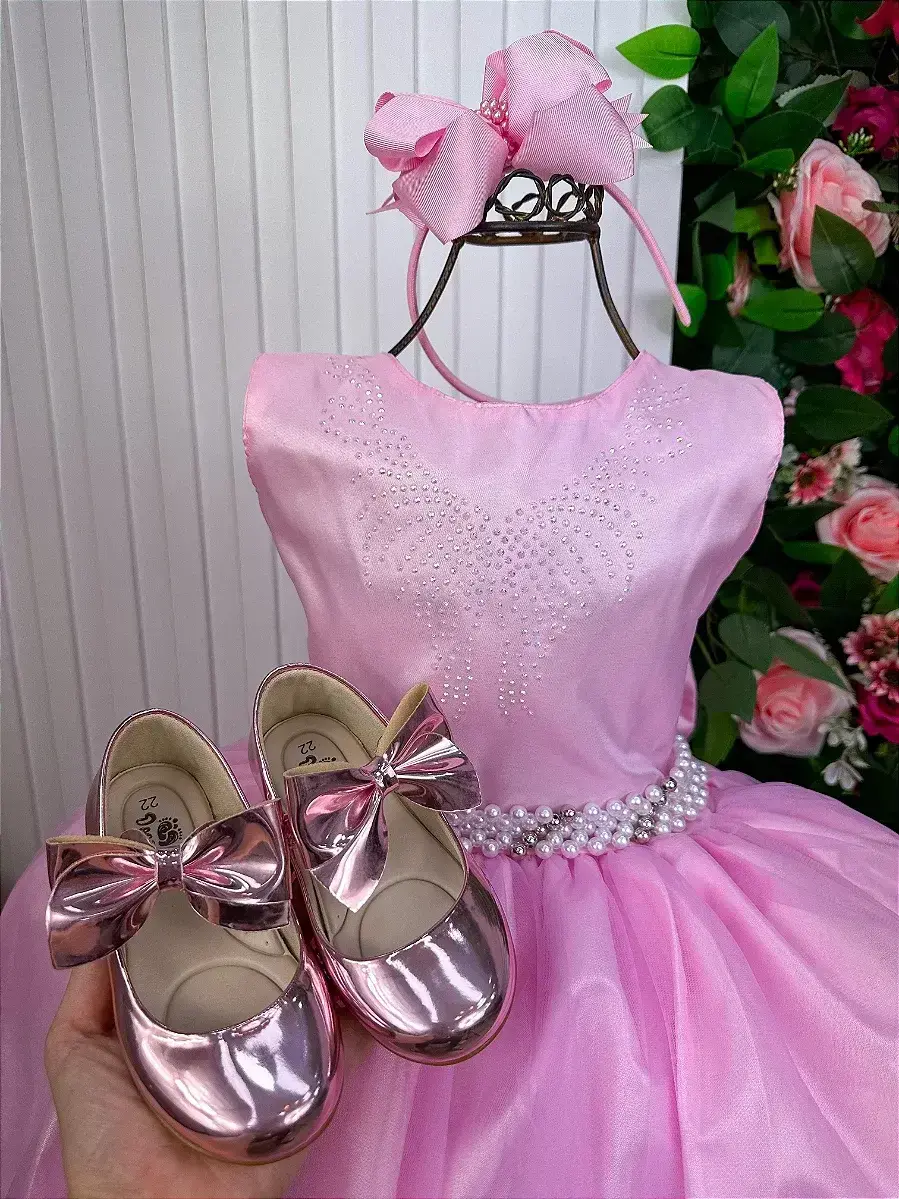 Vestido longo larissa rosa, foto 4
