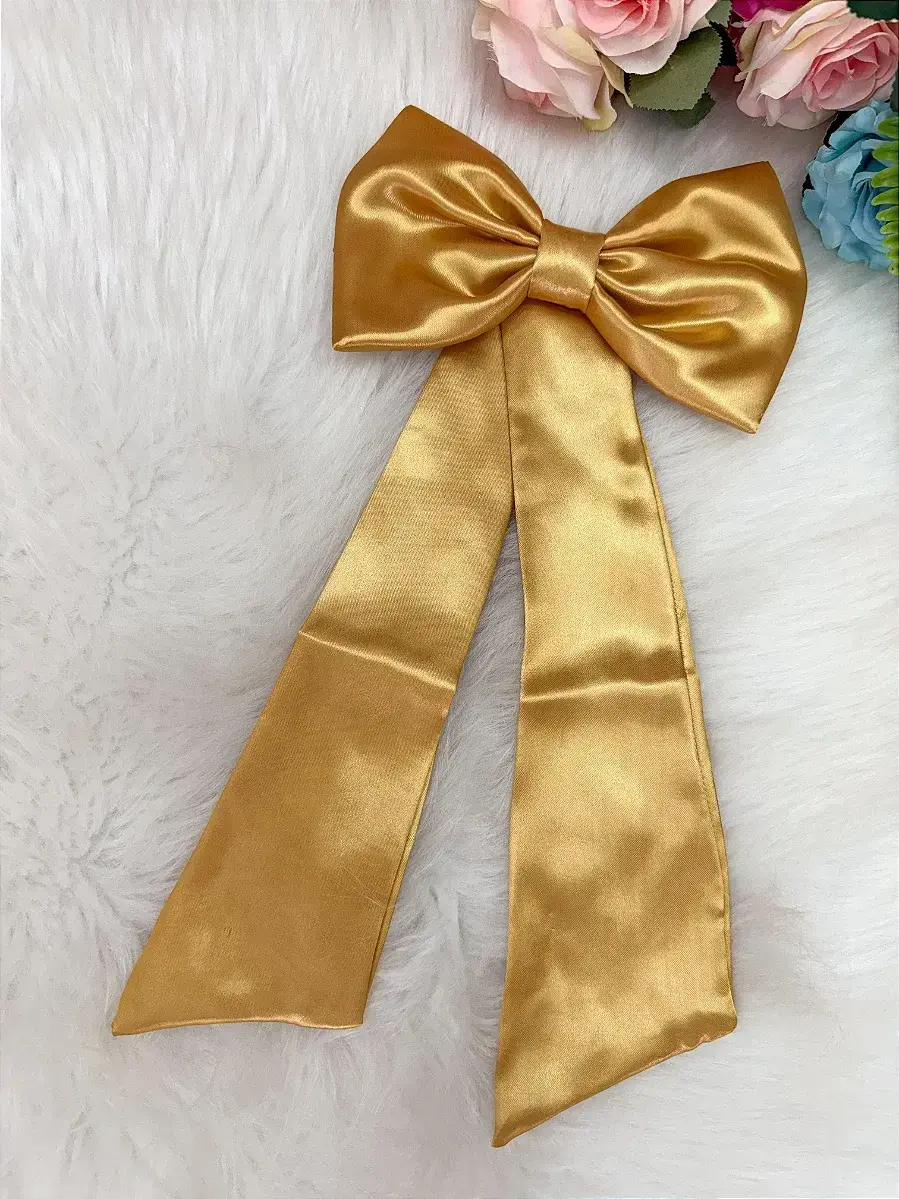 Laço opcional faixa do vestido selena dourado