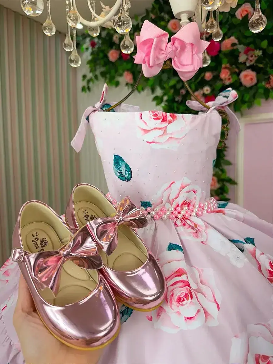 Vestido karine florido rosa, foto 4