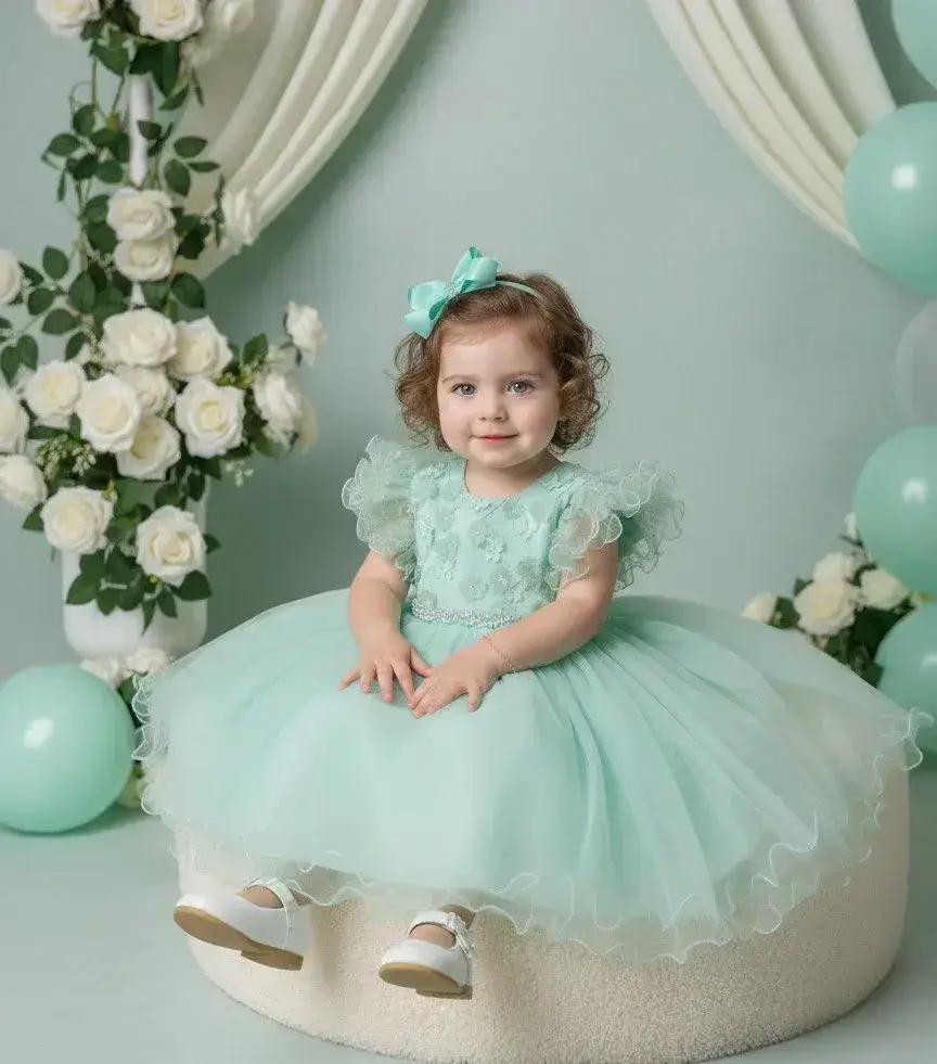 Vestido angelie verde menta, foto 3
