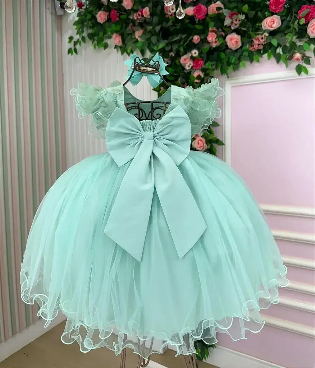 Vestido angelie verde menta, foto 7