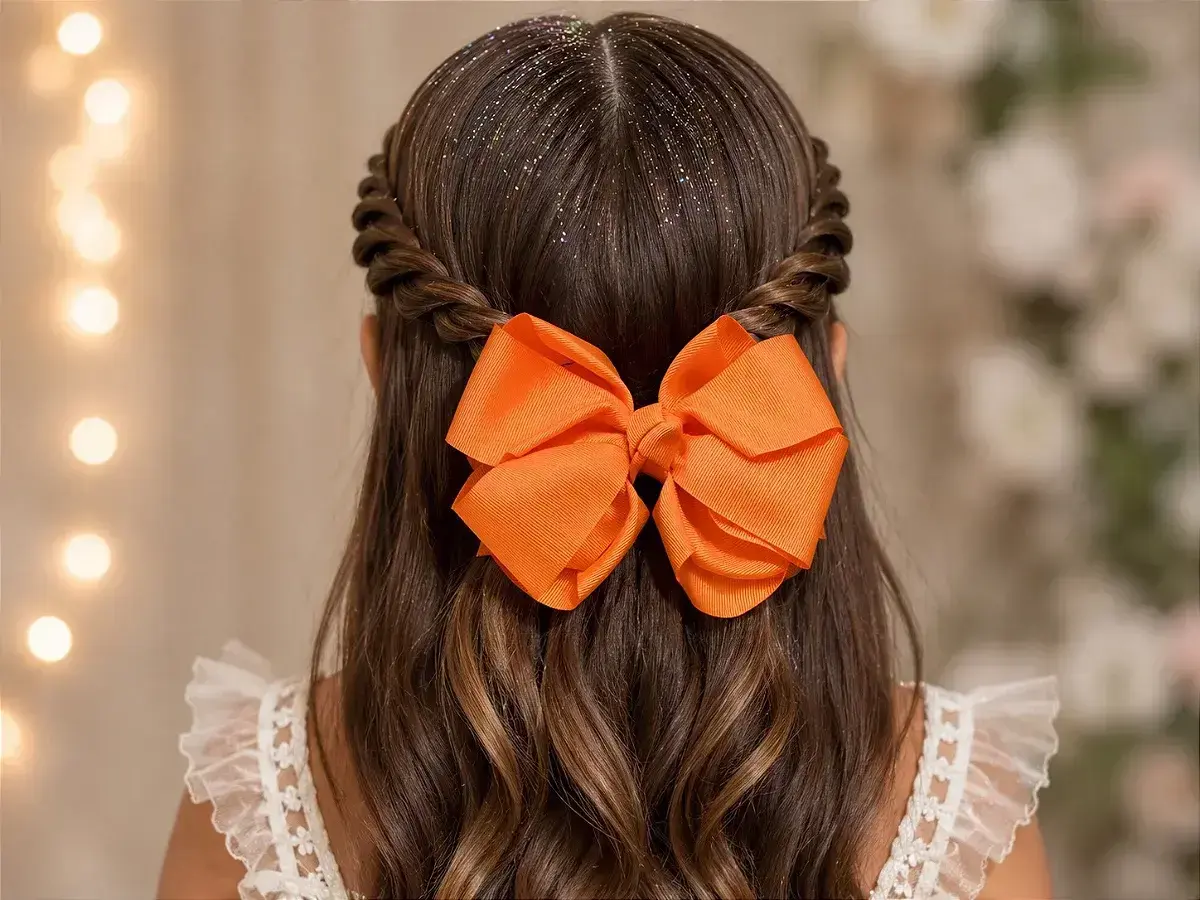 Laço laranja neon