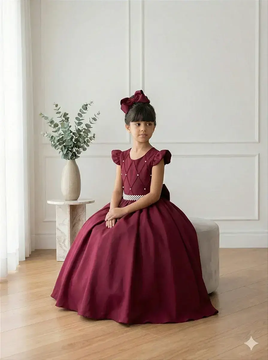 Vestido ariane longo marsala, foto 2