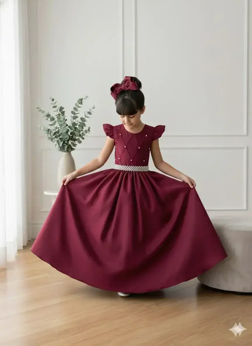 Vestido ariane longo marsala, foto 5