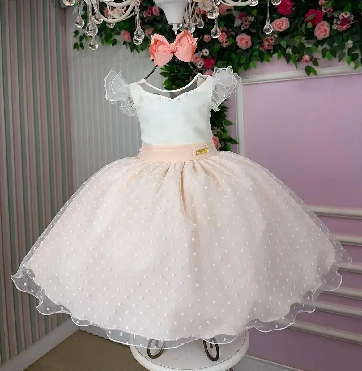 Vestido betani pessego, foto 3