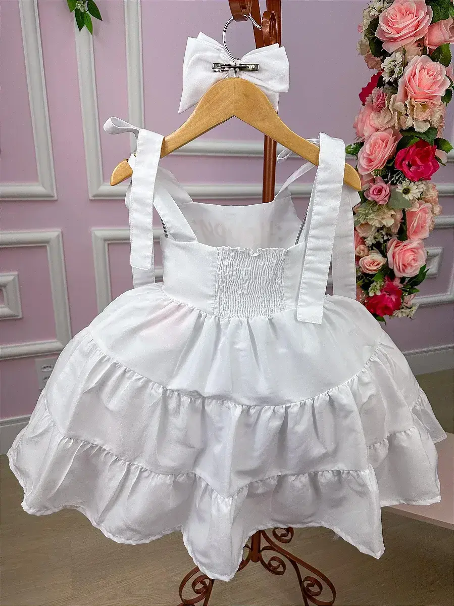 Vestido branco feliz ano, foto 4