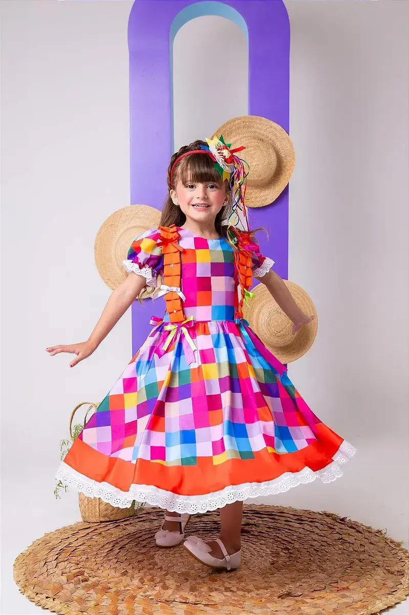 Vestido junino arraia do sertão festa