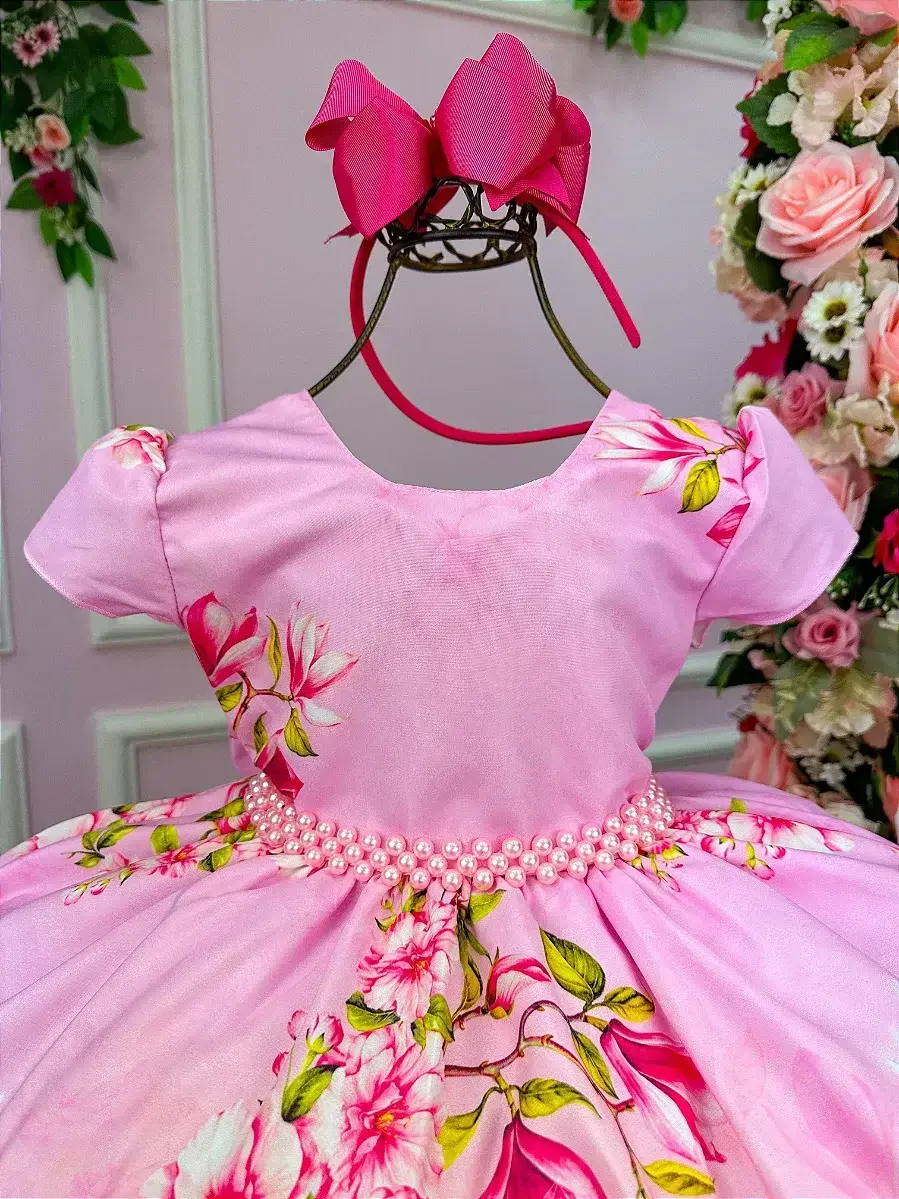 Vestido festa fadas tinker bell rosa, foto 6