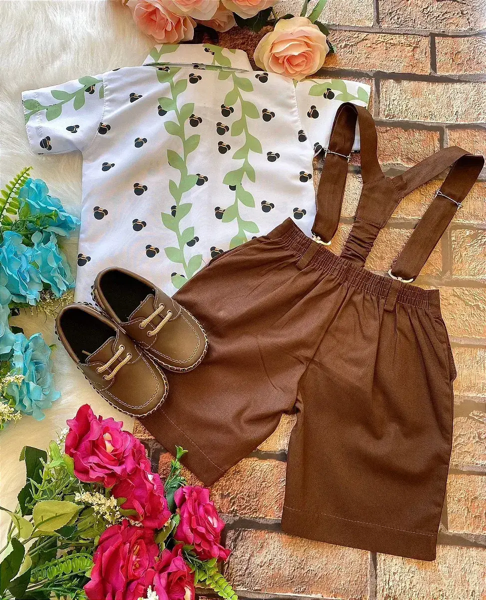 Conjunto festa mickey safari verde, foto 4