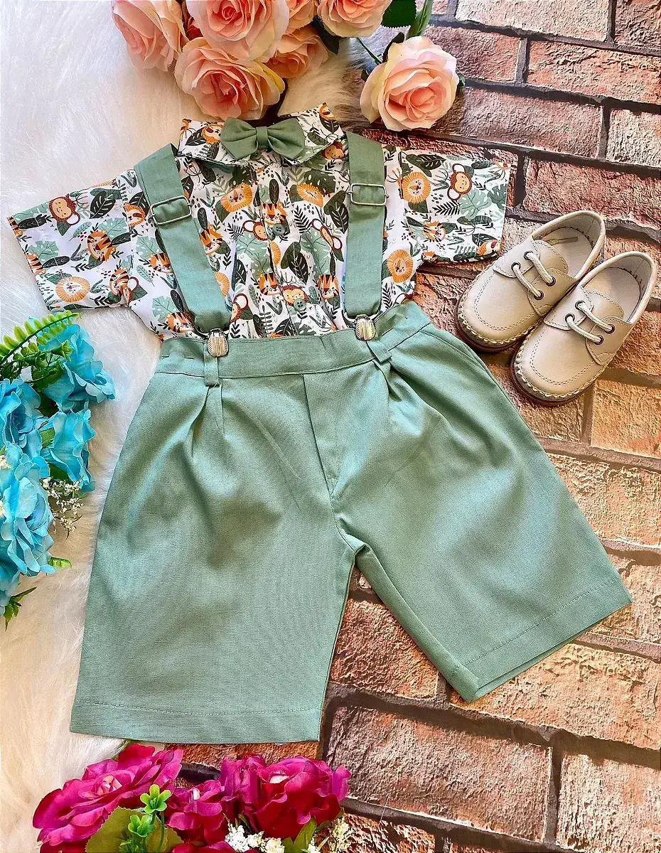 Conjunto festa safari