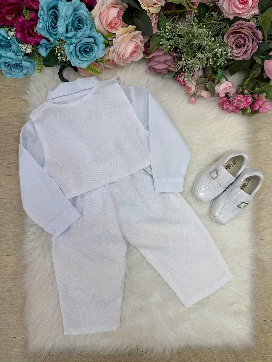 Conjunto social felipe calça branco, foto 3
