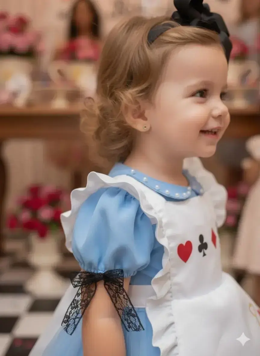 Vestido alice no pais das maravilhas, foto 3