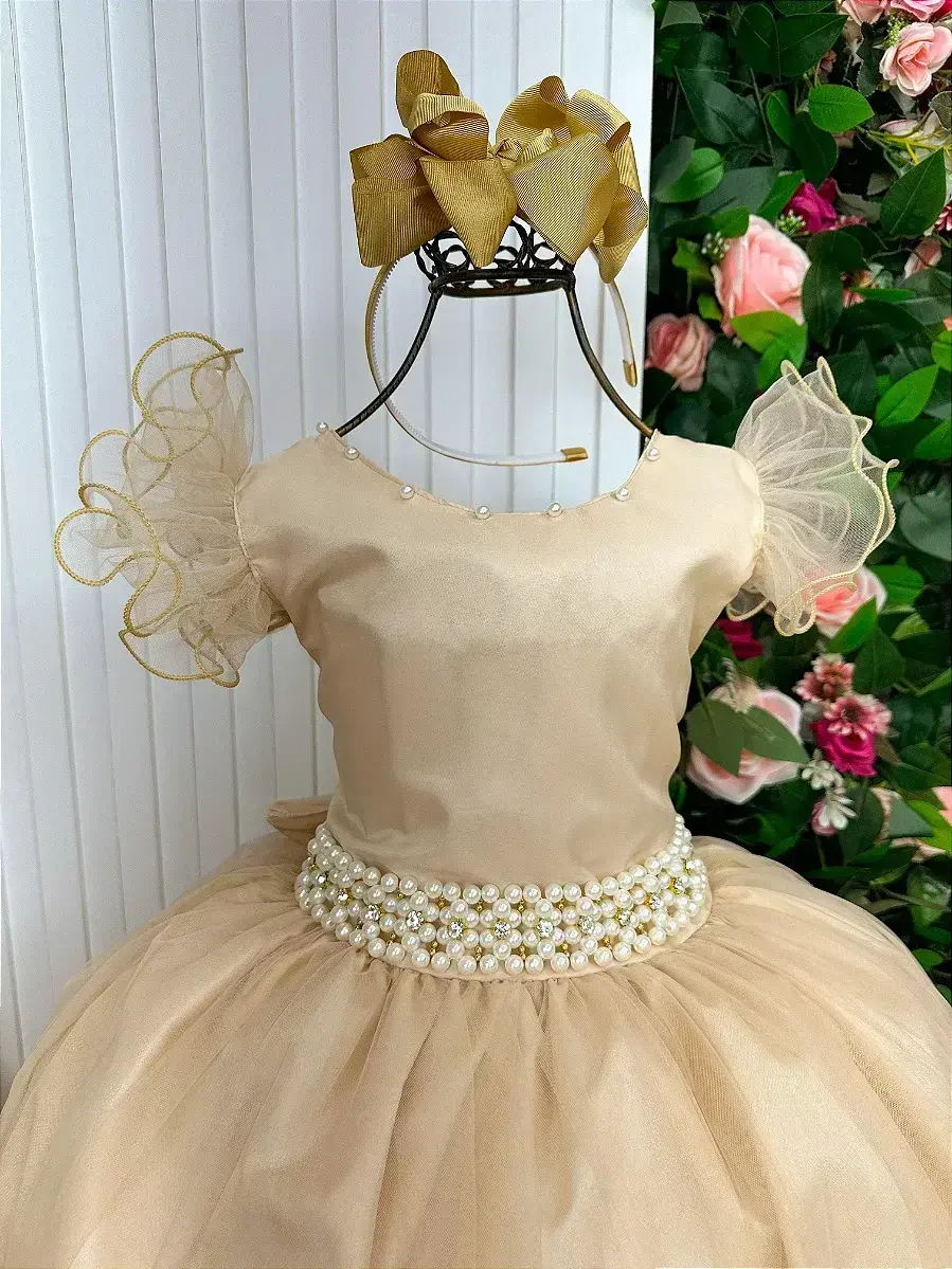 Vestido longo dourado, foto 6