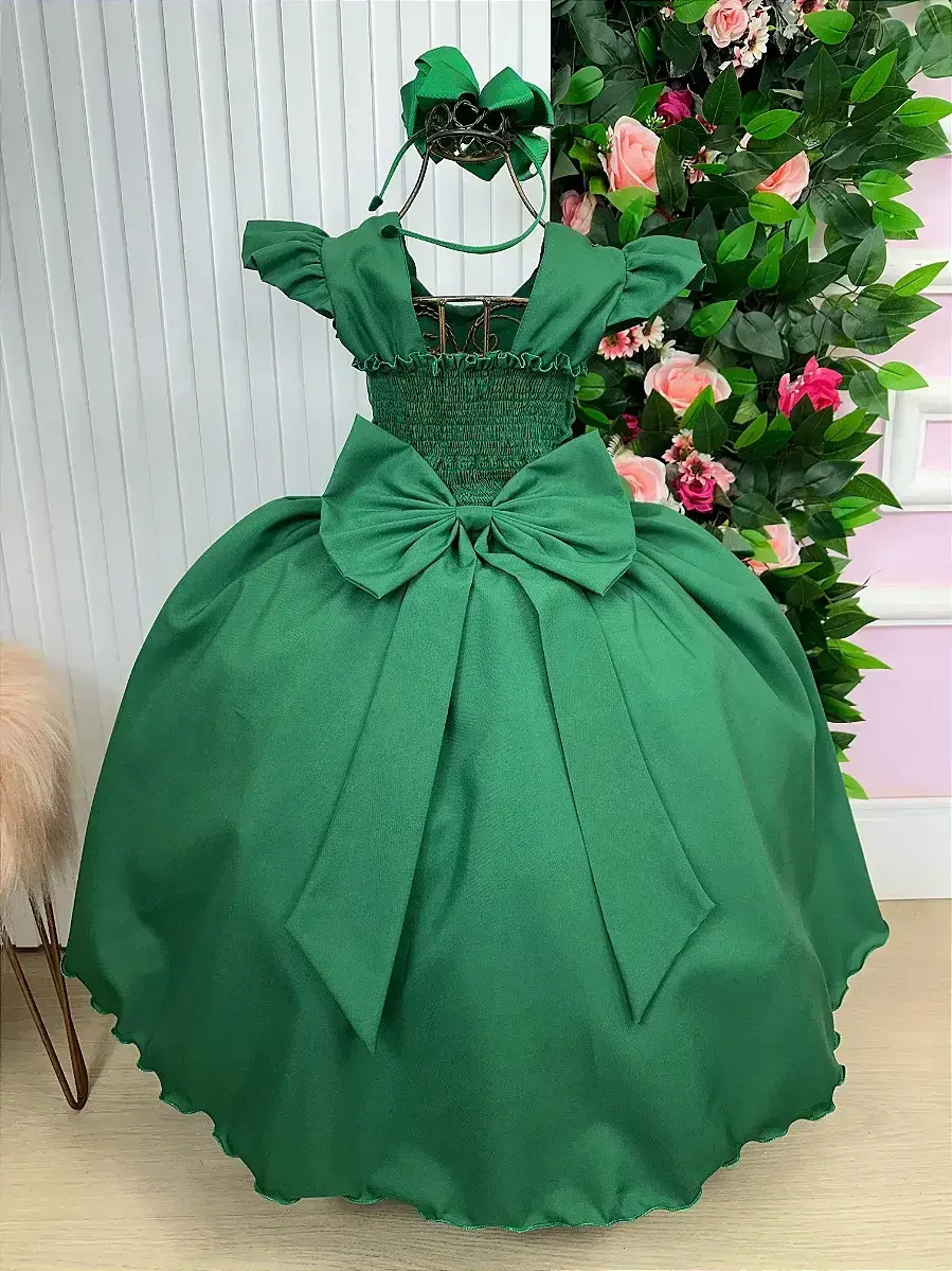 Vestido ariane longo verde esmeralda, foto 9